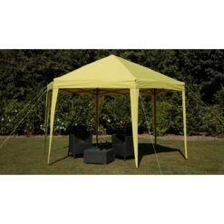 Tepro Faltpavillon Aruba 350 Cm X 400 Cm Lemon -Startseite Umfassend 168777 2400 12
