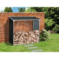 Duramax Kaminholzregal 182 X 162,5 X 74 Cm (B X H X T) Anthrazit -Startseite Umfassend 208134 2400 3