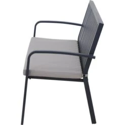 Gardamo 2er Bank Peros Inkl. Kissen Anthrazit -Startseite Umfassend 243756 1346 S 7