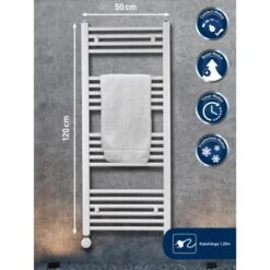 Elektrischer Badheizkörper Wuppertal Mit Programmierbarem Thermostat 600 W -Startseite Umfassend 4007871151554 A01 010819