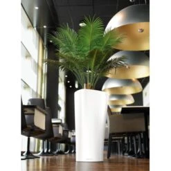 Lechuza Pflanzgefäß Delta Premium Ø 30 Cm X 56 Cm Weiß Hochglanz -Startseite Umfassend 4008789155009 4186 7