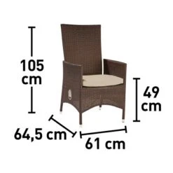 Gartensessel Davenport II Mit Verstellbarer Rückenlehne Aus Polyrattan Braun -Startseite Umfassend 4048124970485 VM01 240820