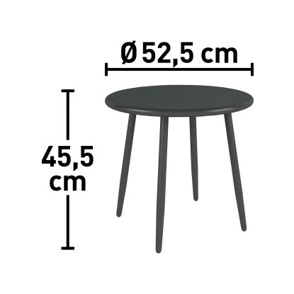 Balkonset Boonara Anthrazit 3-teilig 6 Balkonset Boonara Anthrazit 3-teilig – Bild 6