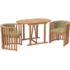 Balkonset Hervey Bay FSC® Naturfarben 3-teilig -Startseite Umfassend 4048126614226 S01 110820