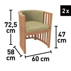 Balkonset Hervey Bay FSC® Naturfarben 3-teilig -Startseite Umfassend 4048126614226 VM01 061020