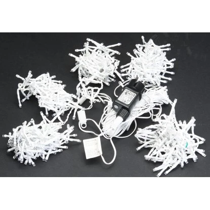 Amare LED-Clusterlichterkette Lichtervorhang Weiß 10 Amare LED-Clusterlichterkette Lichtervorhang Weiß – Bild 10