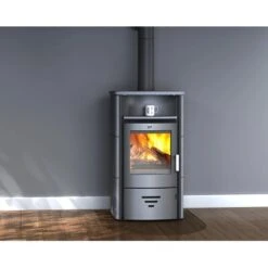Accente Kaminofen Turin 2.0 Naturstein 6 KW Grau Mit Automatik EEK: A -Startseite Umfassend 4251787400026 2881 AB 01