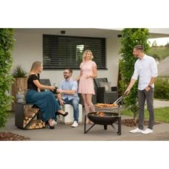 Westmann Premium Grill Feuerstelle Inkl. Grillrost Ø 70 Cm X 75 Cm Schwarz -Startseite Umfassend 4260280773407 1741 AB 02