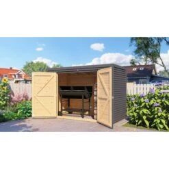 Bertilo Gartenschrank Box Bike 103 Cm X 207 Cm Anthrazit FSC® -Startseite Umfassend 42686005288 11021300 AB 02