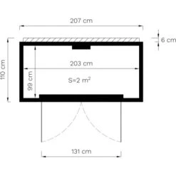 Bertilo Gartenschrank Box Bike 103 Cm X 207 Cm Anthrazit FSC® -Startseite Umfassend 42686005288 11021300 VM 02