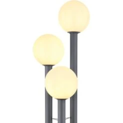 Globo Außenleuchte Laura 3-flammig Edelstahl Anthrazit Glas -Startseite Umfassend 756528 3749 3