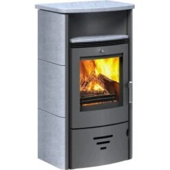 Accente Kaminofen Turin 2.0 Naturstein 6 KW Grau Mit Automatik EEK: A -Startseite Umfassend 81 TURINGTS11FA 2881 Bild2
