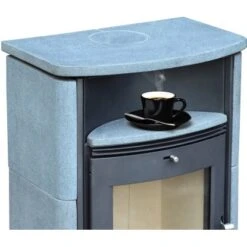 Accente Kaminofen Turin 2.0 Naturstein 6 KW Grau Mit Automatik EEK: A -Startseite Umfassend 81 TURINGTS11FA 2881 Bild3