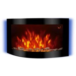 El Fuego Elektrokamin Davos (Zürich 2.0) Schwarz LED-Beleuchtung Dimmbar 2 KW -Startseite Umfassend 835888 2240 AY61911