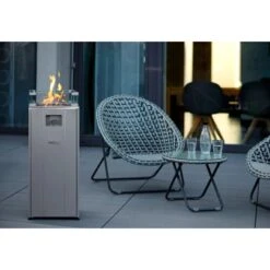Buschbeck Terassenheizer Loungefeuer Malta Grau 7,5 KW -Startseite Umfassend 870675 4224 11
