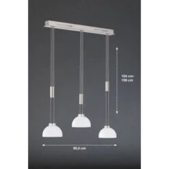 Fischer & Honsel LED-Pendelleuchte Avignon 3x 9 W Weiß-Nickel 2900 Lm 6 Fischer & Honsel LED-Pendelleuchte Avignon 3x 9 W Weiß-Nickel 2900 Lm -Startseite Umfassend 891148 1546 3
