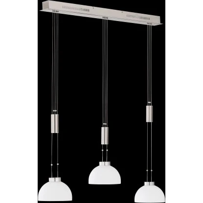 Fischer & Honsel LED-Pendelleuchte Avignon 3x 9 W Weiß-Nickel 2900 Lm 4 Fischer & Honsel LED-Pendelleuchte Avignon 3x 9 W Weiß-Nickel 2900 Lm – Bild 4