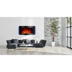 El Fuego Elektrokamin Davos (Zürich 2.0) Schwarz LED-Beleuchtung Dimmbar 2 KW -Startseite Umfassend 8 2240 AY6191 Milieufoto 1